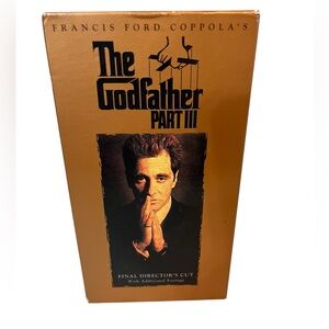 The Godfather Part III VHS‎ Box Set Directors Final Cut with Additional footage